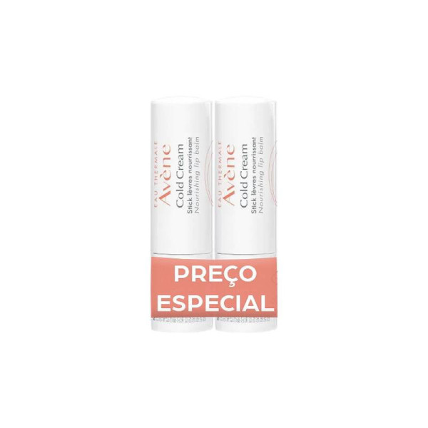 Avène Cold Cream Bálsamo Lábios Nutrição Intensa Stick Duo